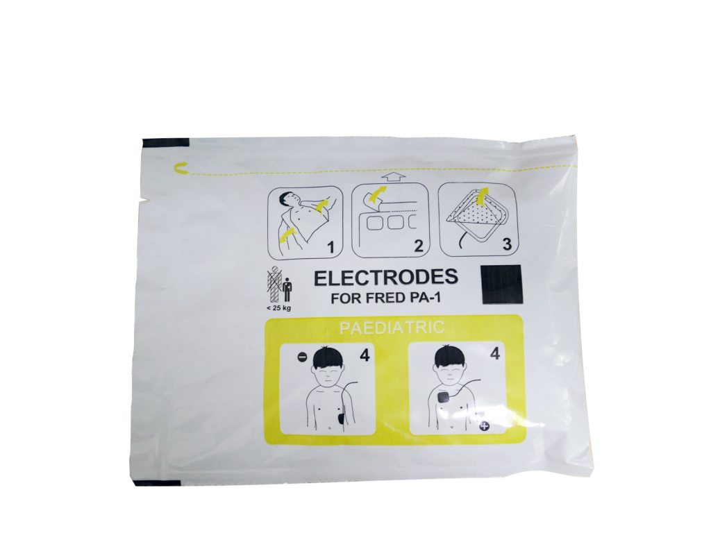 Paire d'électrodes enfant défibrillateur FRED PA1 GSH