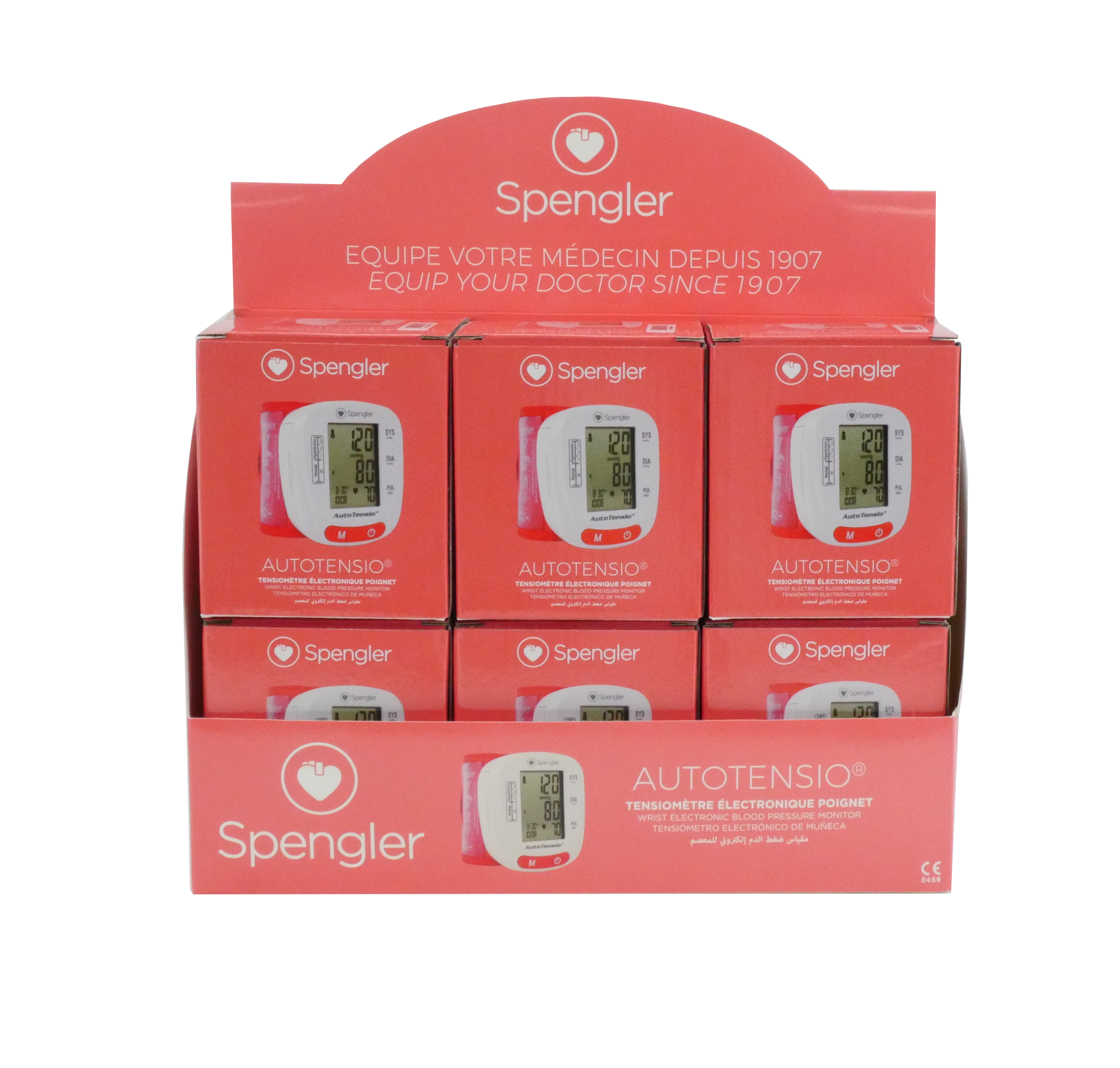 DSPSPG345P Autotensio poignet corail - presentoir