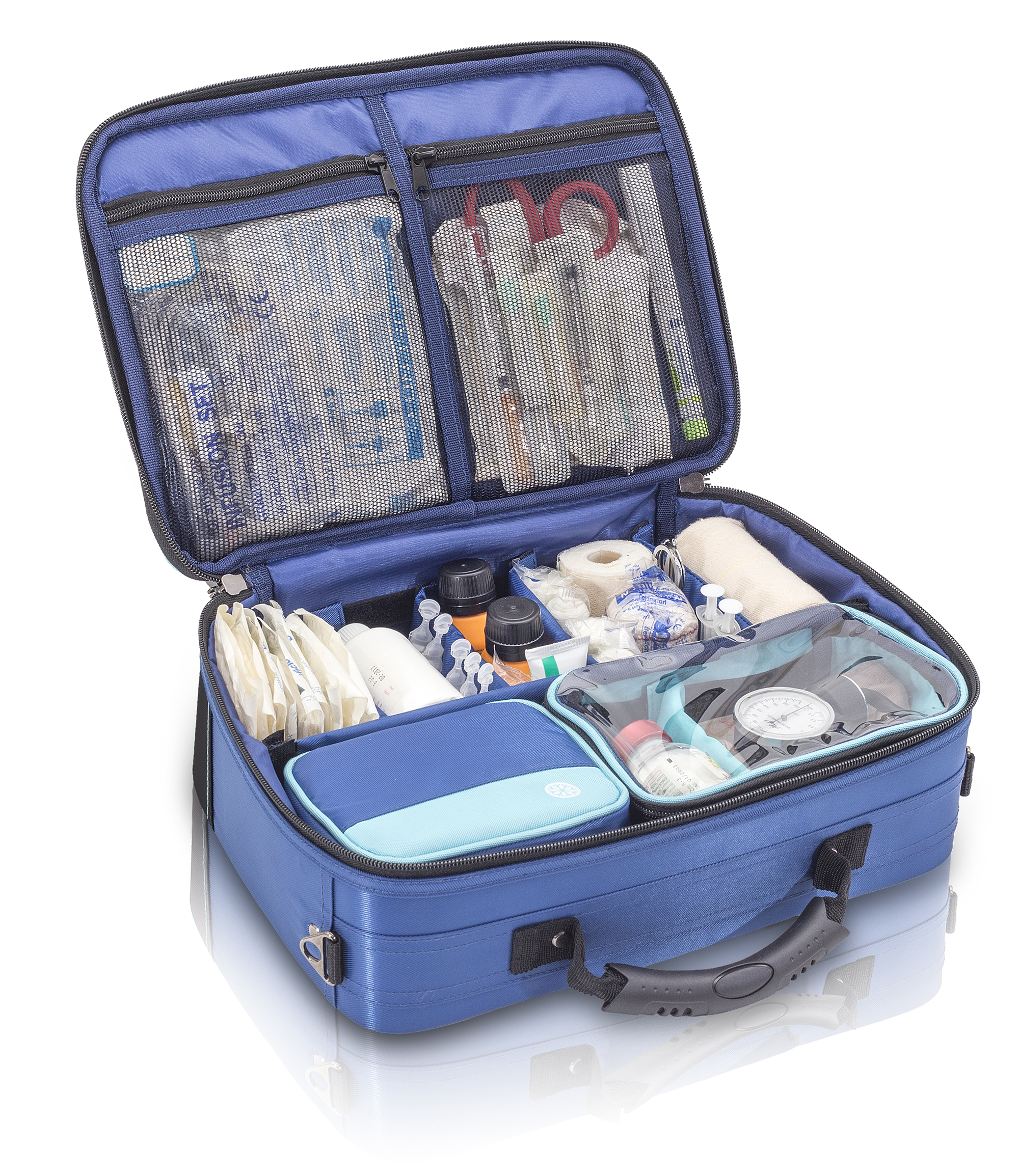 Holtex Mallette infirmier Elite Bags Community bleue compacte et robuste