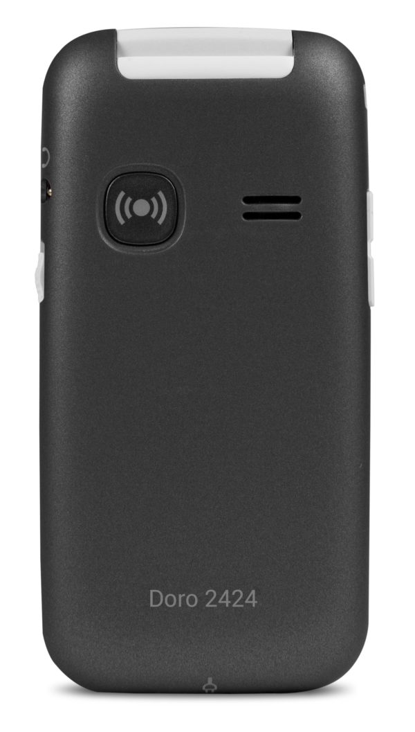Téléphone Mobile à clapet DORO 2424 - graphite/blanc - 2G - GSH